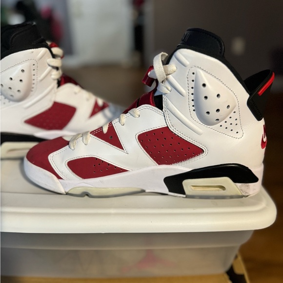 100% Authentic Used Air Jordan VI Carmine. No Box Sz.  10 - Picture 4 of 9